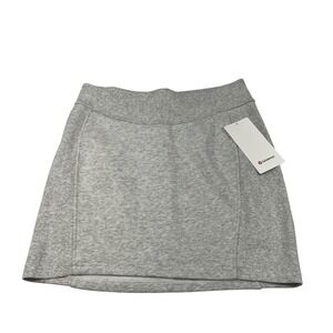 Lululemon Scuba HR Mini Skirt Heathered Light‎ Gray Women's Size L NWOT